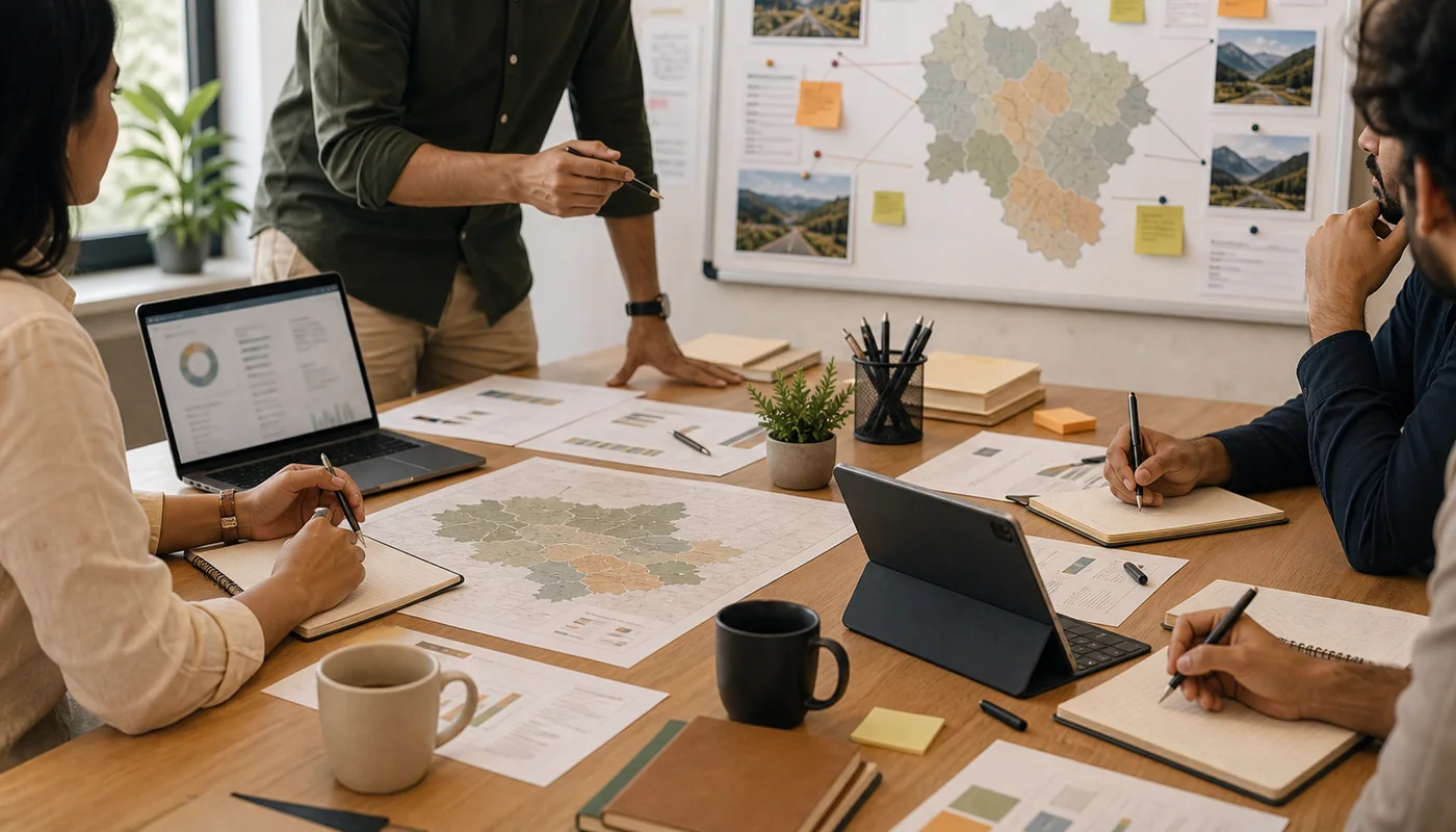 Campaign strategy team collaboration visual