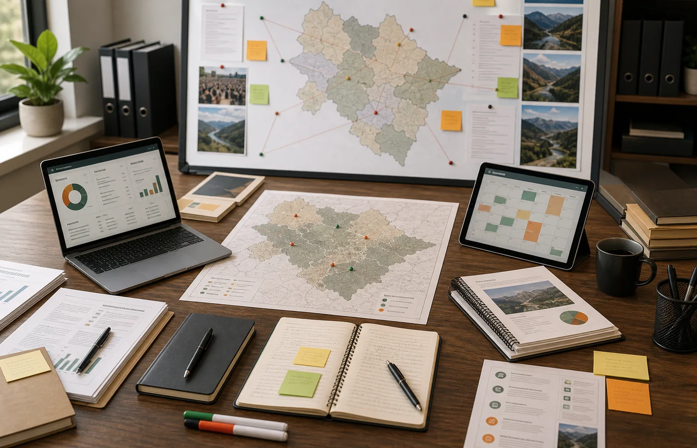 Campaign services planning system visual